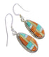 Multicolor Authentic Sterling Silver Southwest Hook Dangle Earrings YX94609